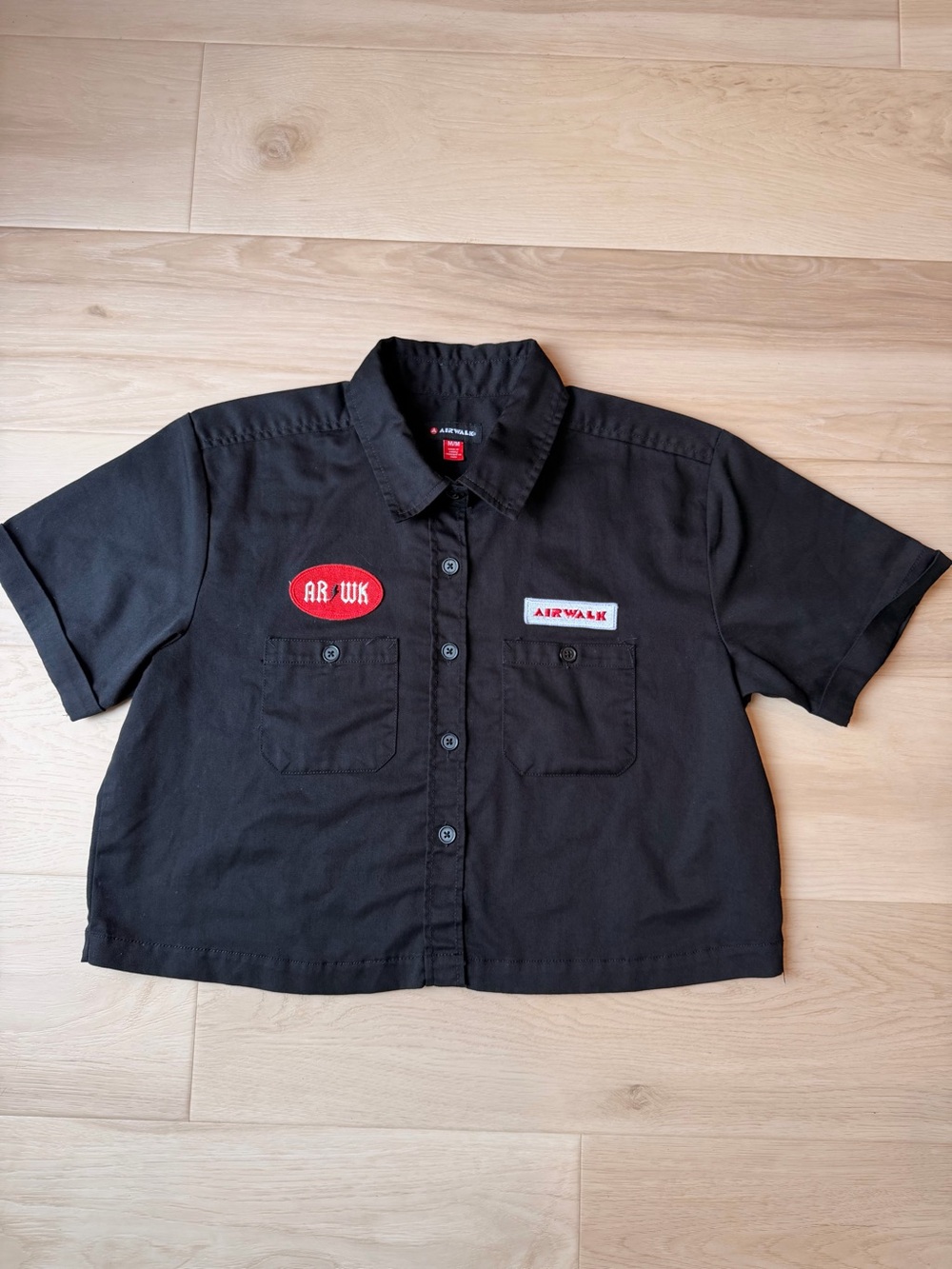 Custom Cropped Airwalk Short Sleeve Mechanics Work Shirt